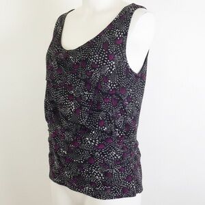 WHBM Blouse Ruffle Sleeveless Spring Career Top Size Small